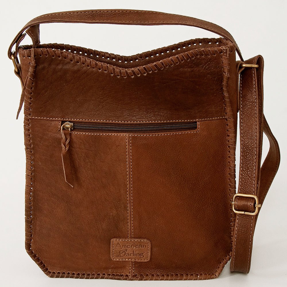 American Darling Large Crossbody Hand Tooled Genuine Leather