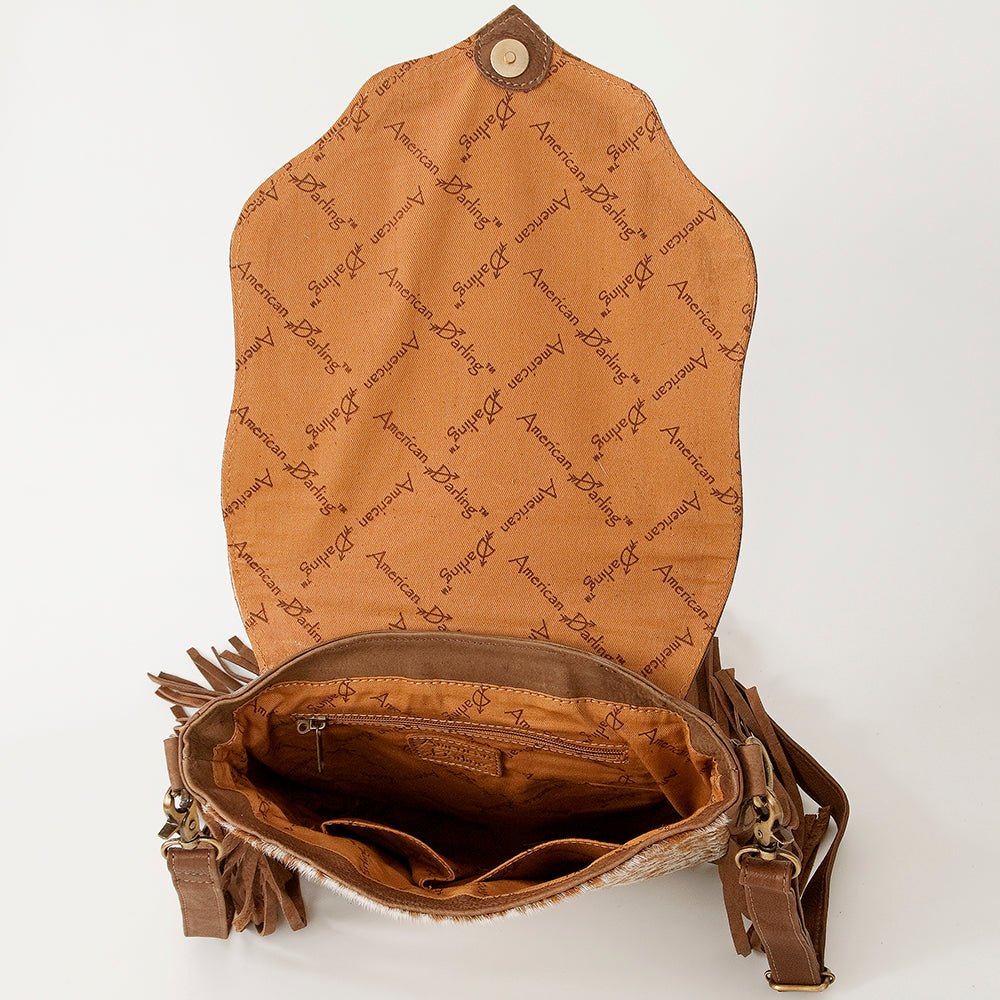 American Darling Large Crossbody Hand Tooled Genuine Leather