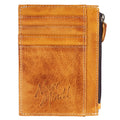 Never Mind Wallet Vintage Handmade Genuine Cowhide Leather