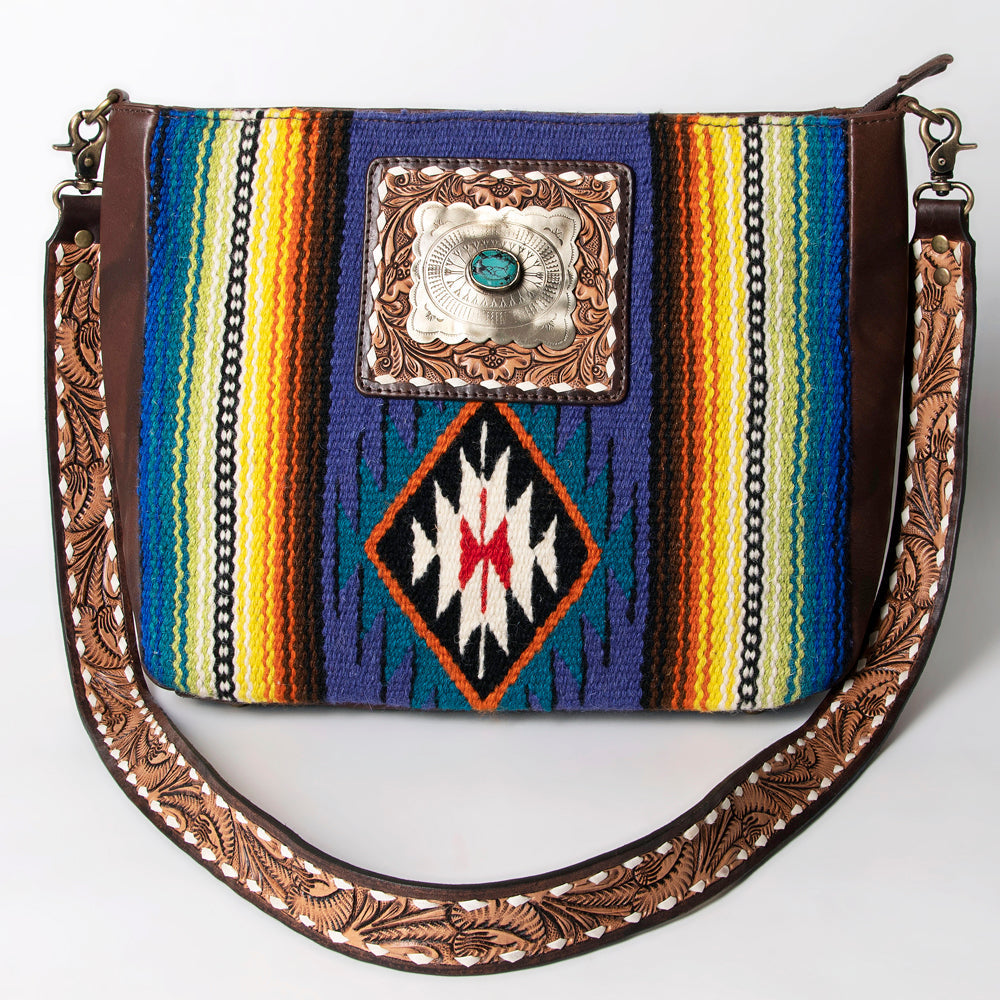 American Darling Messenger Saddle Blanket Genuine Leather