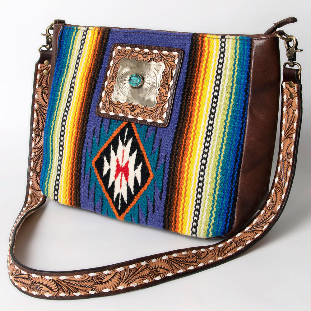 American Darling Messenger Saddle Blanket Genuine Leather
