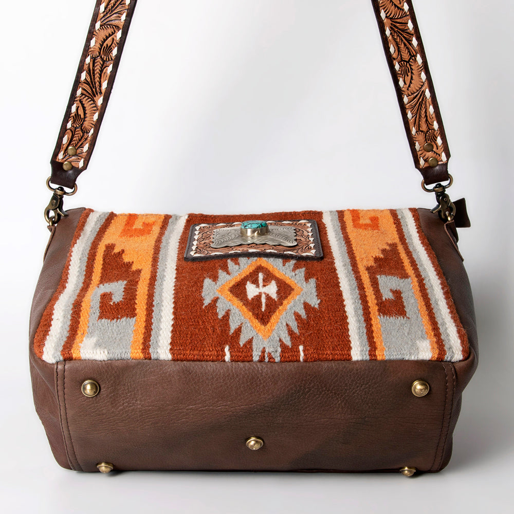 American Darling Messenger Saddle Blanket Genuine Leather