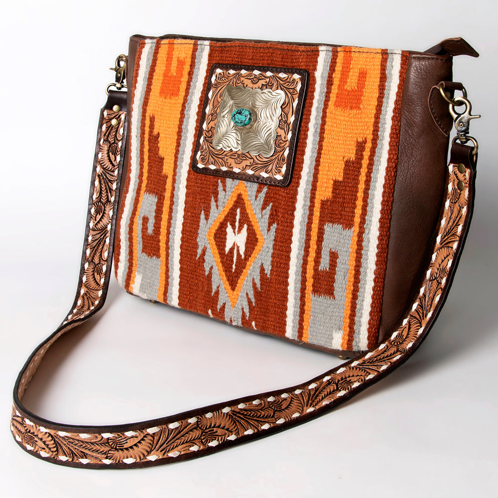 American Darling Messenger Saddle Blanket Genuine Leather