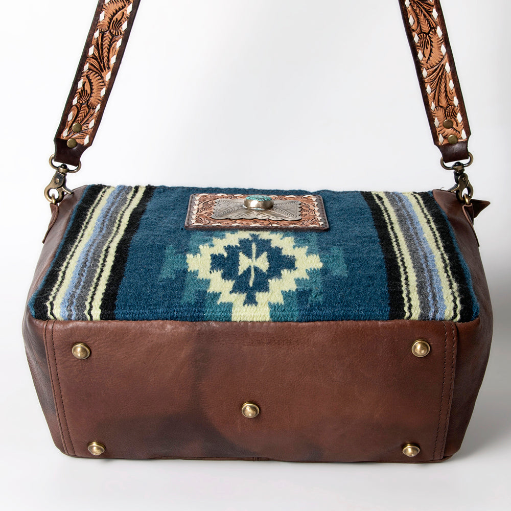 American Darling Messenger Saddle Blanket Genuine Leather