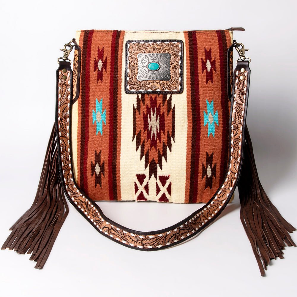 American Darling Messenger Saddle Blanket Genuine Leather