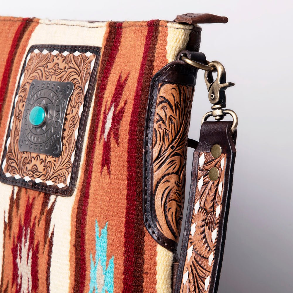 American Darling Messenger Saddle Blanket Genuine Leather