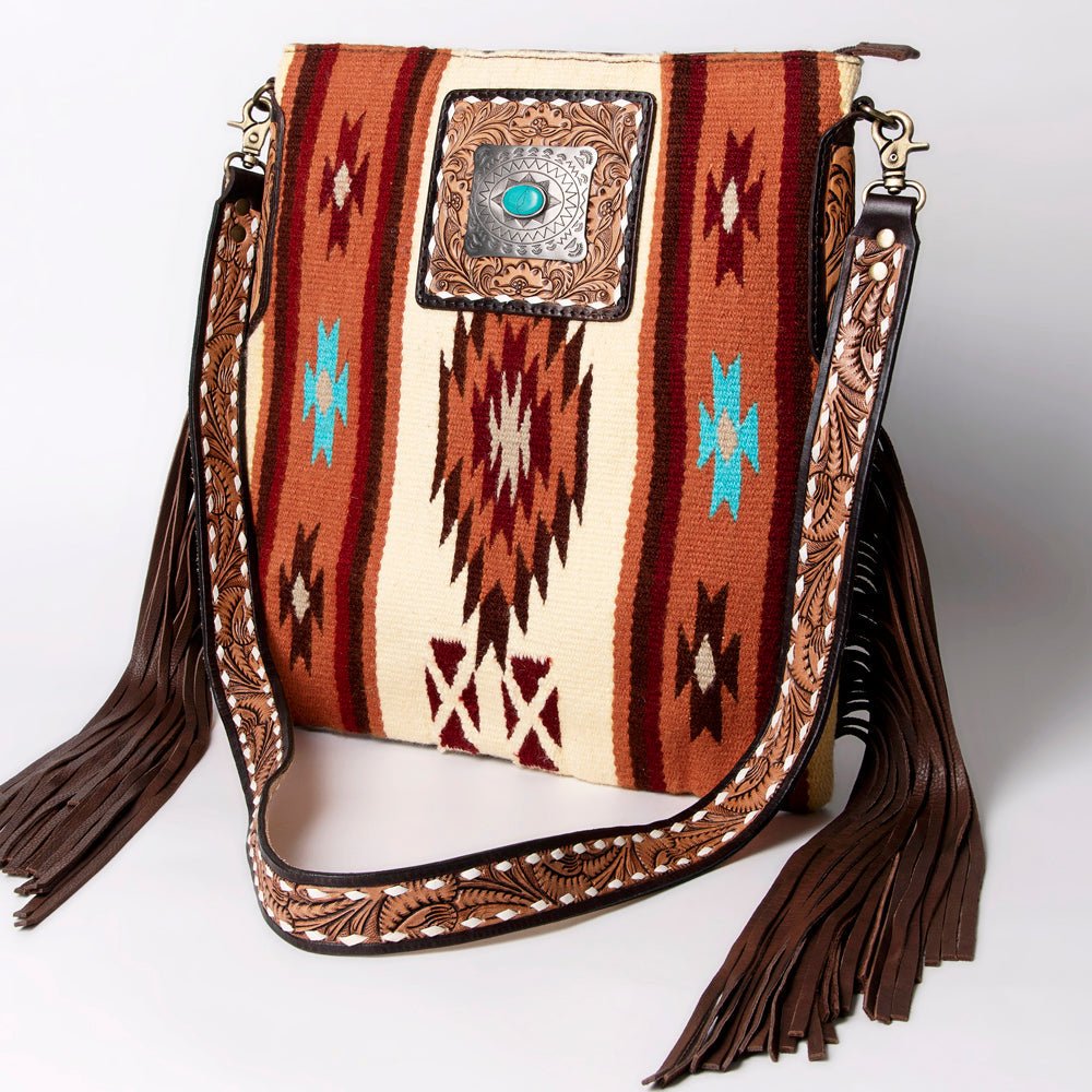 American Darling Messenger Saddle Blanket Genuine Leather