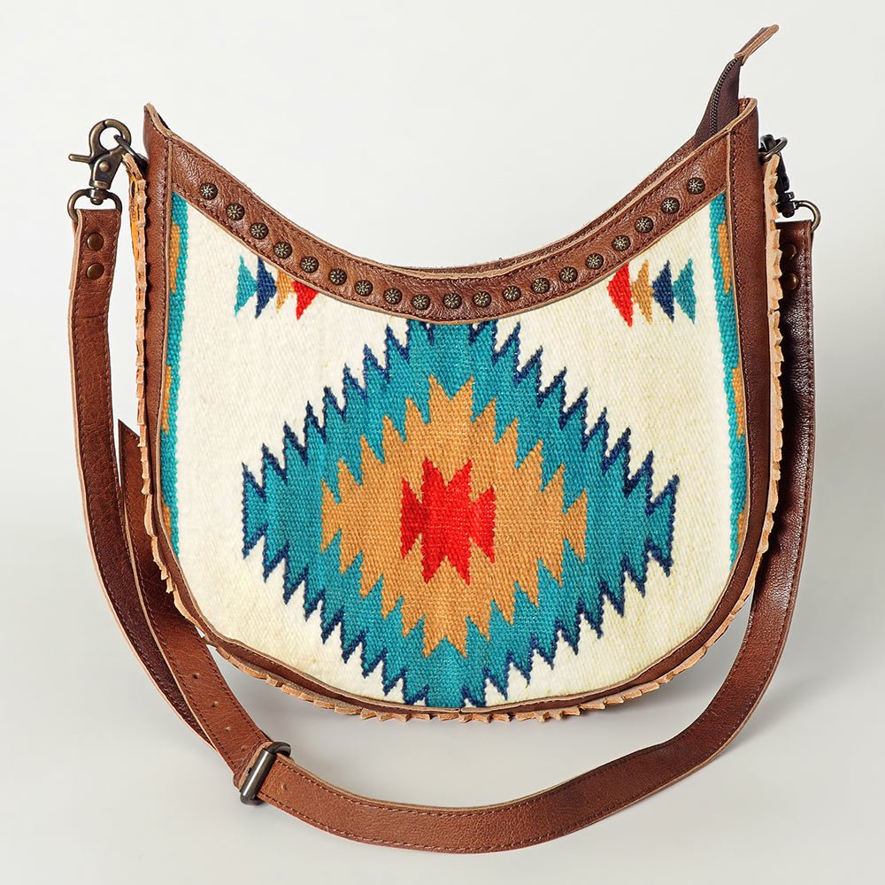 American Darling Hand Tooled Saddle Blanket Genuine Leather