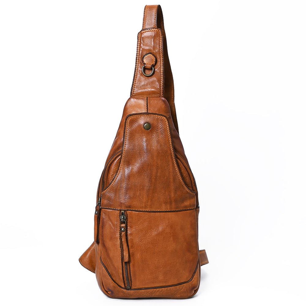Full Grain Leather Sling Bag - – Hilason