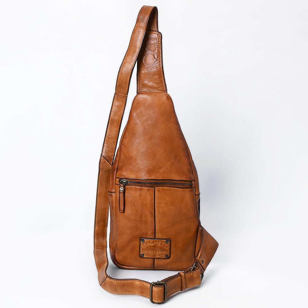Full Grain Leather Sling Bag - – Hilason