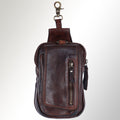 Spaghetti Western Sling Vintage Handmade Drum Dyed Genuine European Cowhide Leather
