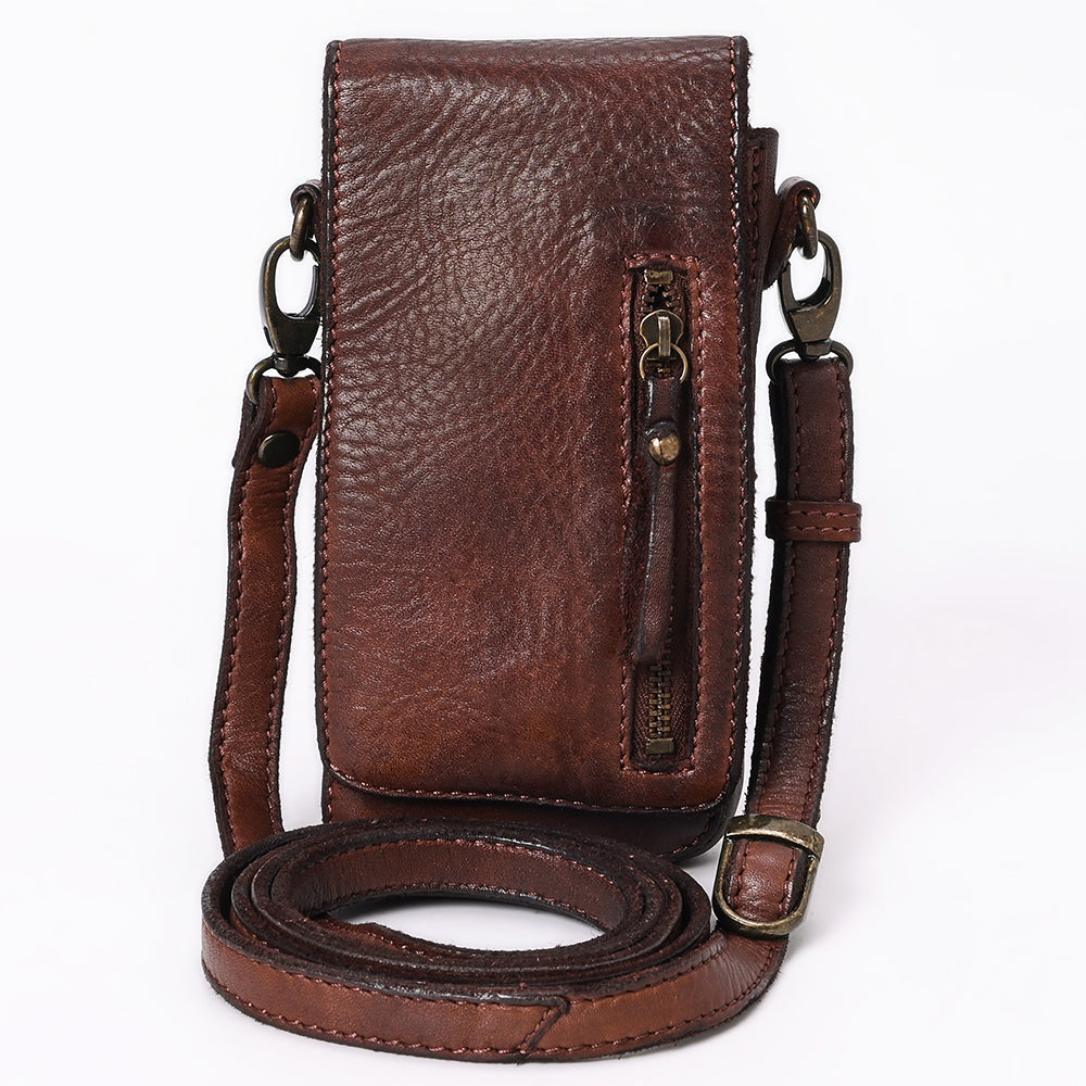 Vintage Handmade Premium Full Grain European Cowhide Leather Sling Bag For Women
