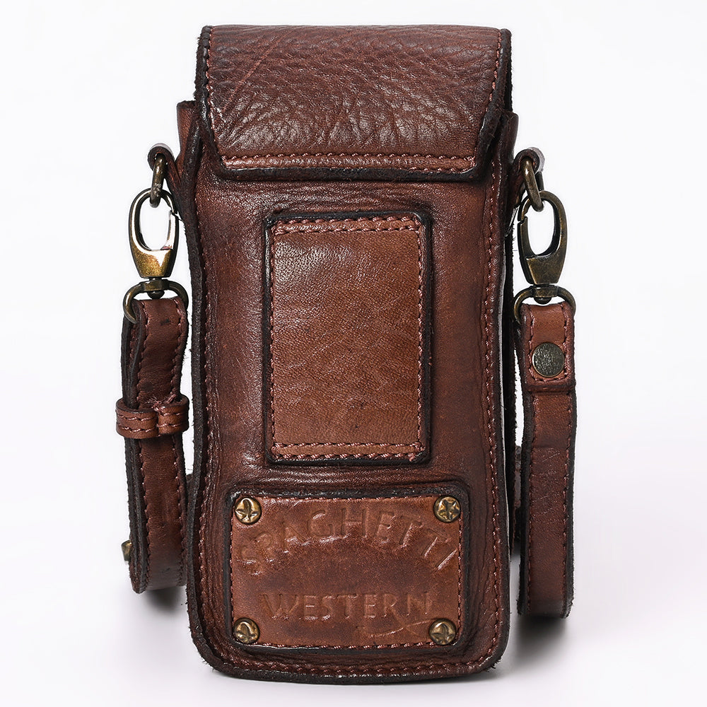 Vintage Handmade Premium Full Grain European Cowhide Leather Sling Bag For Women