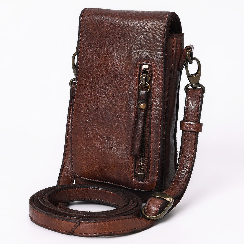 Vintage Handmade Premium Full Grain European Cowhide Leather Sling Bag For Women