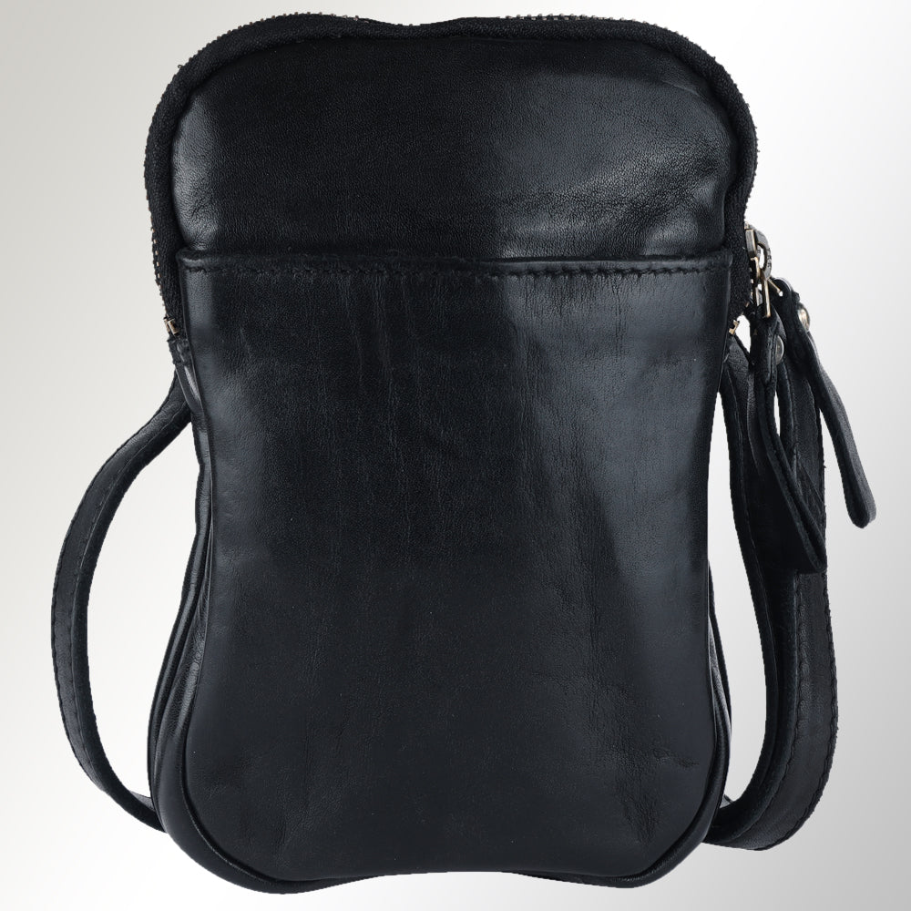 Spaghetti Western Sling Vintage Handmade Drum Dyed Genuine European Cowhide Leather