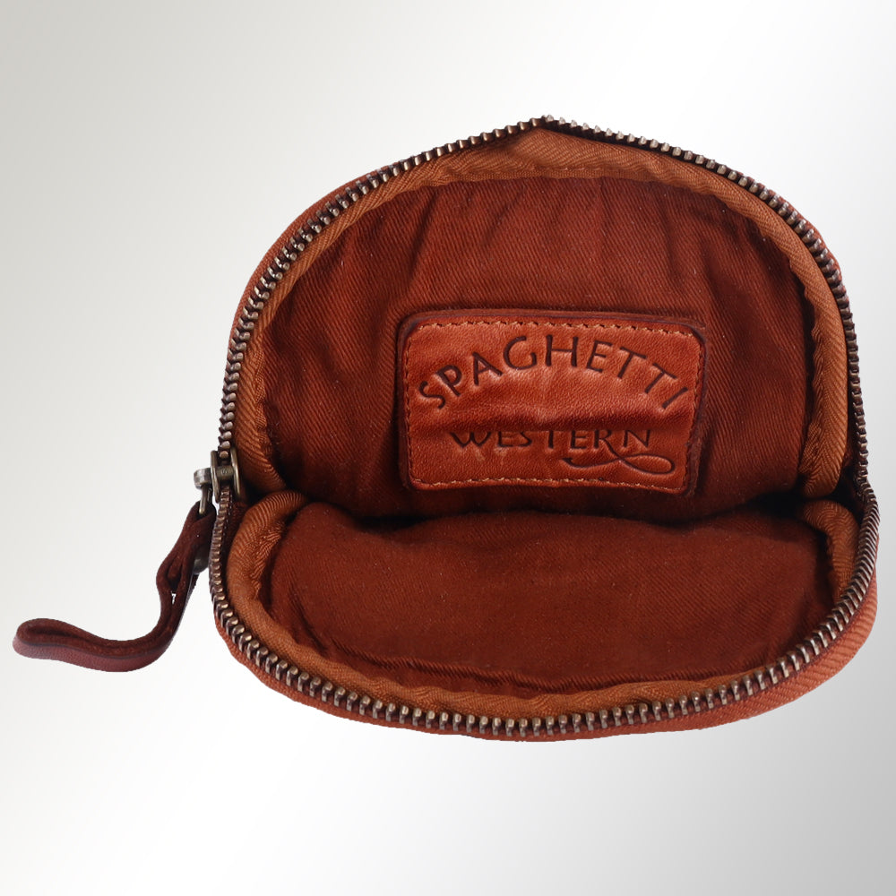Spaghetti Western Sling Vintage Handmade Drum Dyed Genuine European Cowhide Leather