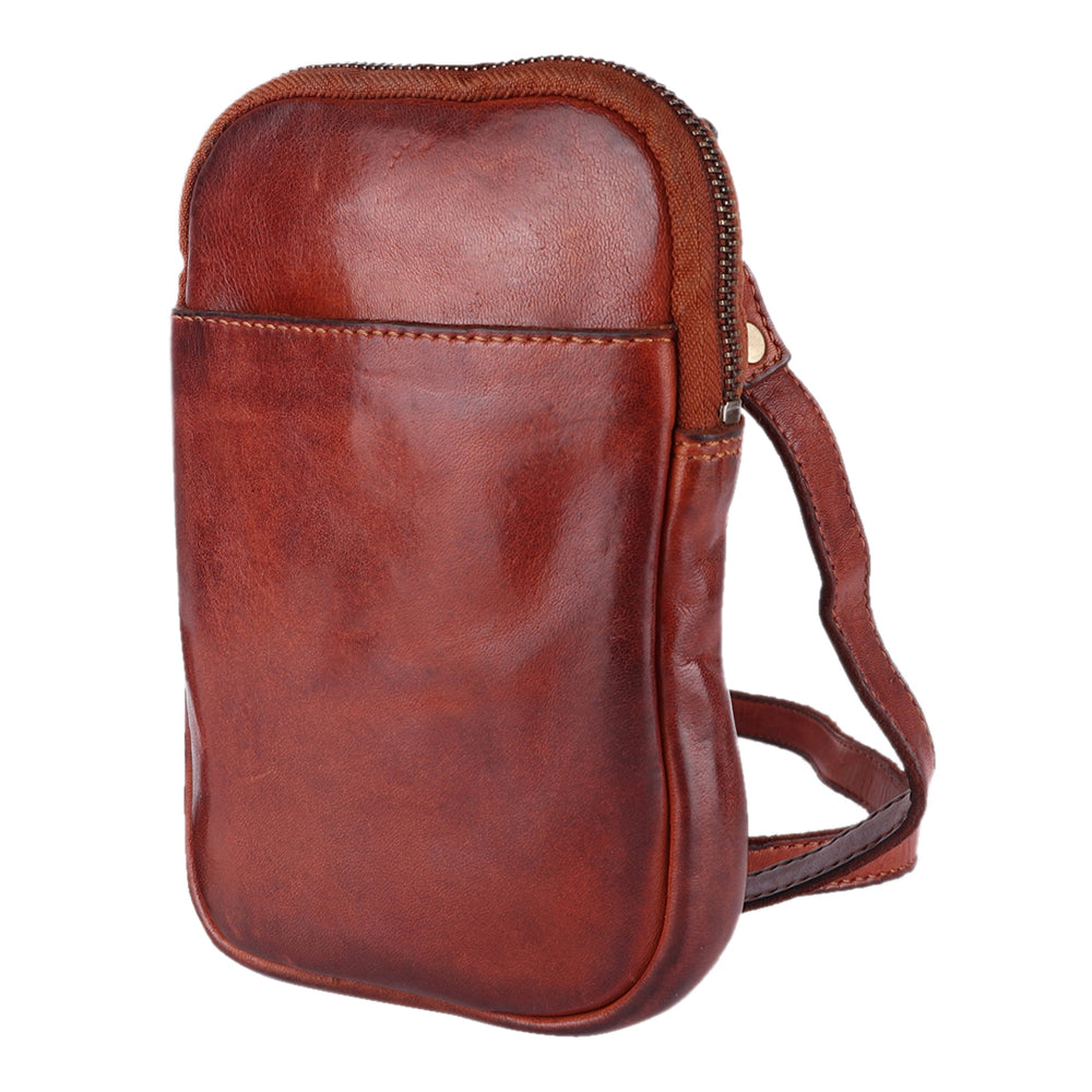 Spaghetti Western Sling Vintage Handmade Drum Dyed Genuine European Cowhide Leather
