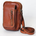 Spaghetti Western Sling Vintage Handmade Drum Dyed Genuine European Cowhide Leather
