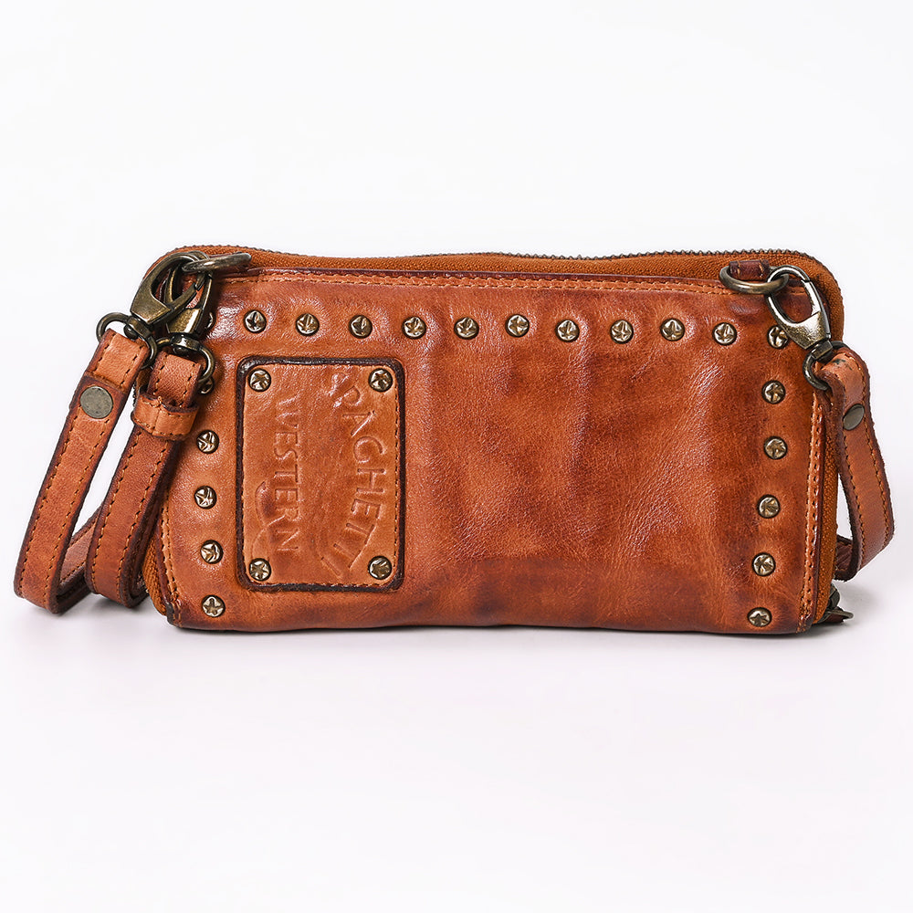 Spaghetti Western Wallet Vintage Handmade Drum Dyed Genuine European Cowhide Leather