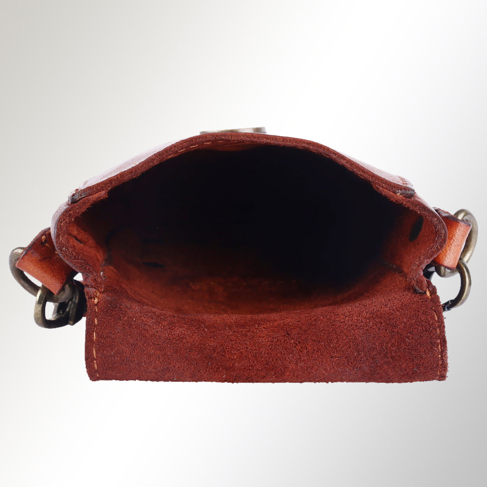 Spaghetti Western Sling Vintage Handmade Drum Dyed Genuine European Cowhide Leather