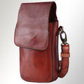 Spaghetti Western Sling Vintage Handmade Drum Dyed Genuine European Cowhide Leather