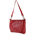 Spaghetti Western Crossbody Vintage Handmade Drum Dyed Genuine European Cowhide Leather