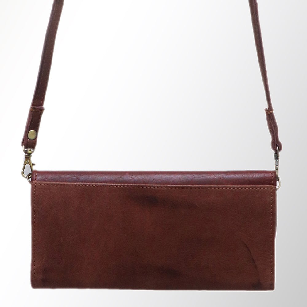 American Darling Wallet Hair on Full Grain Genuine Leather Western Women Bag | Handbag Purse Travel Clutch