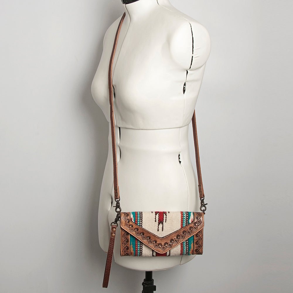 American Darling Hand Tooled Saddle Blanket Genuine Leather