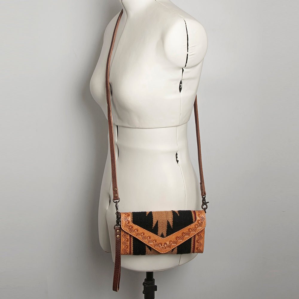 American Darling Hand Tooled Saddle Blanket Genuine Leather