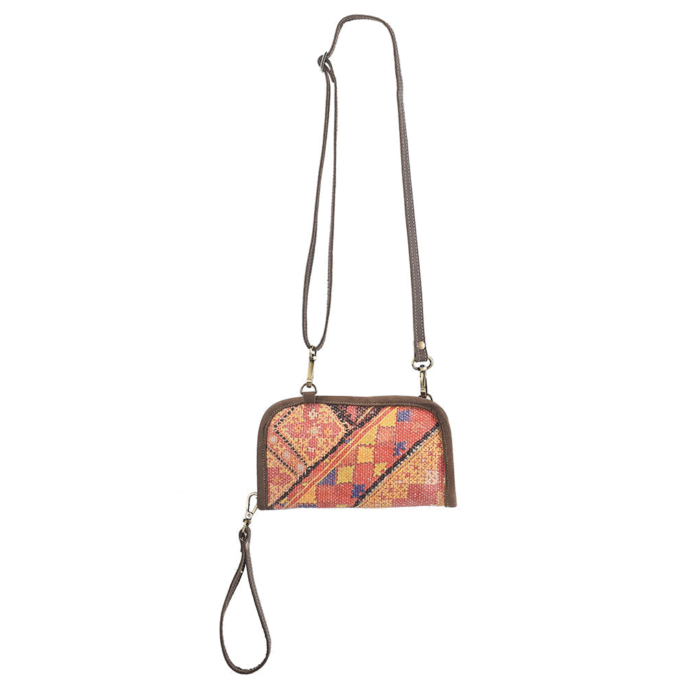 Ohlay Crossbody Upcycled Wool Genuine Leather