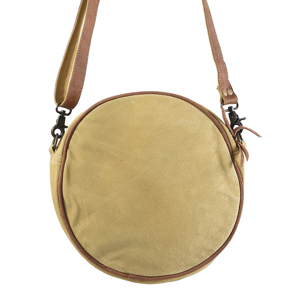 Ohlay Canteen Upcycled Canvas Genuine Leather