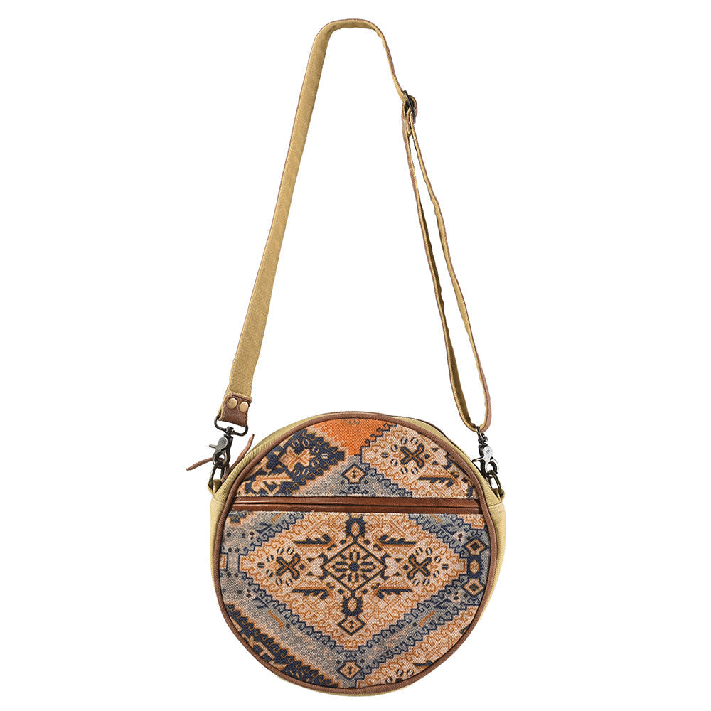 Ohlay Canteen Upcycled Canvas Genuine Leather