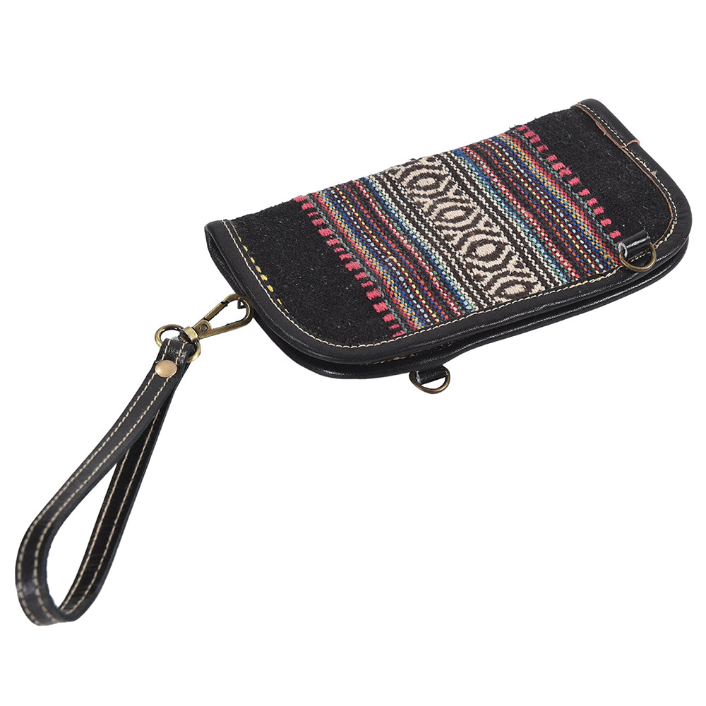 Ohlay Crossbody Upcycled Wool Genuine Leather