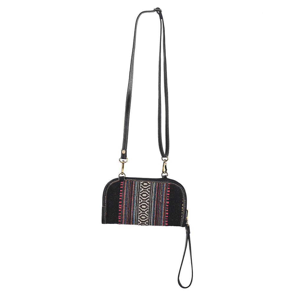 Ohlay Crossbody Upcycled Wool Genuine Leather