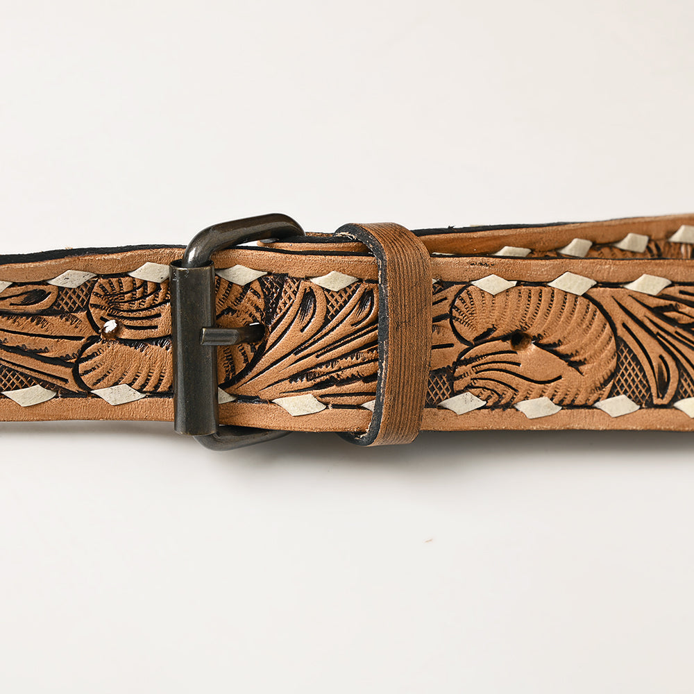 American Darling Hand-Tooled Genuine Leather Messenger Bag