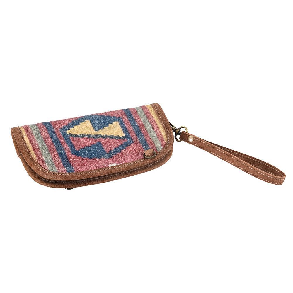 OHLAY Upcycled Canvas Genuine Leather Crossbody Bag