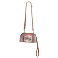 OHLAY Upcycled Canvas Genuine Leather Crossbody Bag