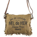 Ohlay Crossbody Upcycled Canvas Genuine Leather