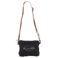 Ohlay Crossbody Upcycled Canvas Genuine Leather