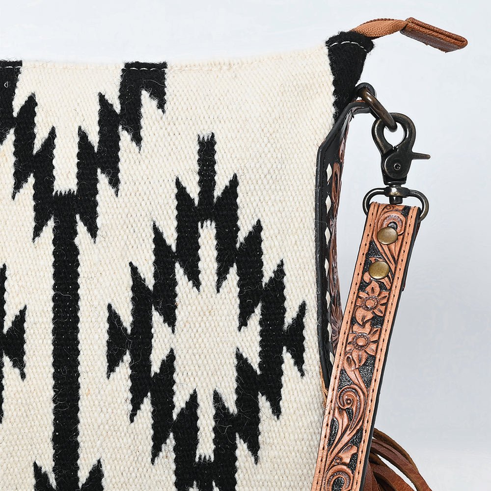 American Darling Hand Tooled Saddle Blanket Genuine Leather