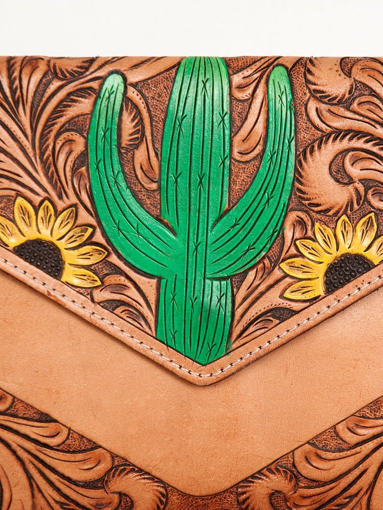 American Darling Crossbody Hand Tooled Genuine Leather