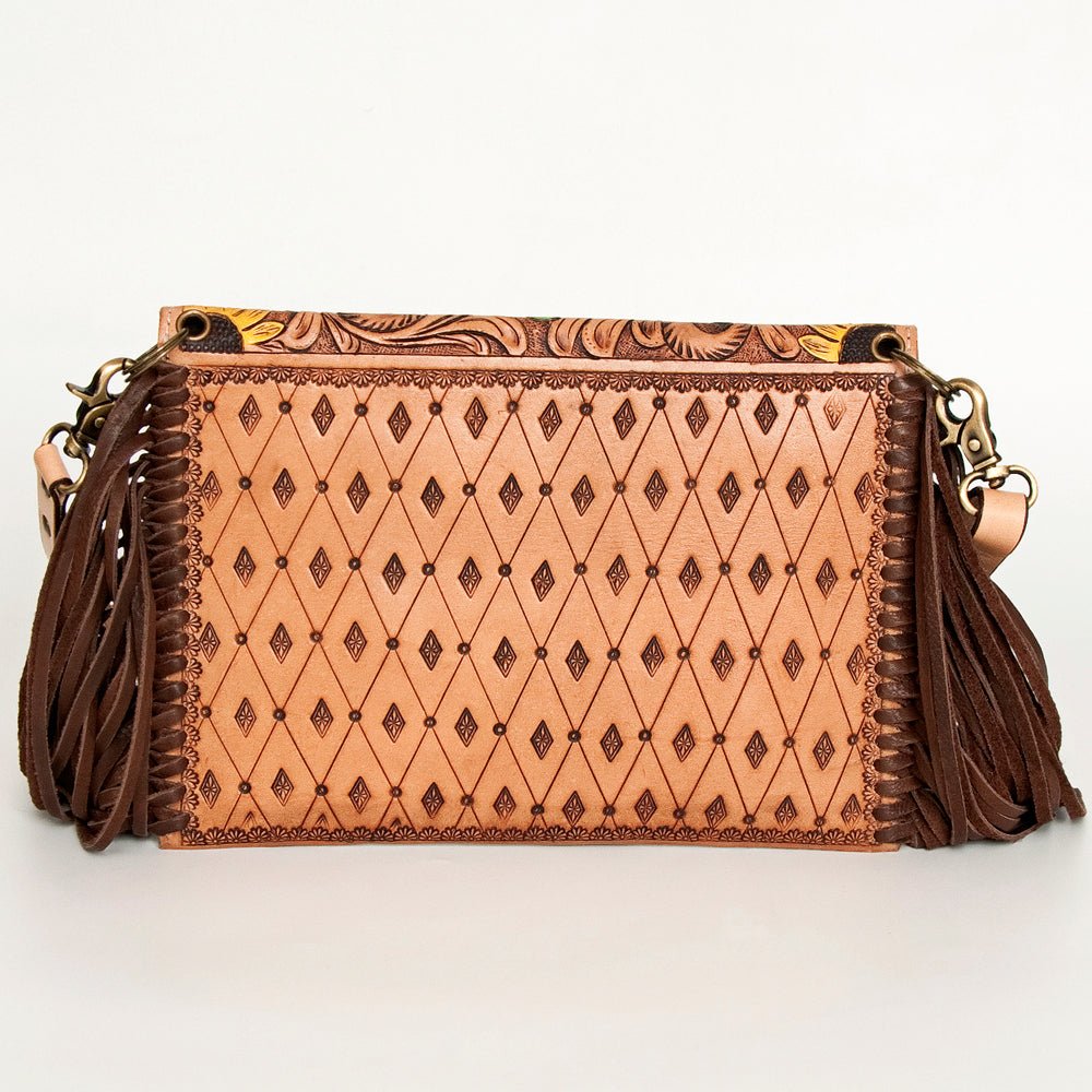 American Darling Crossbody Hand Tooled Genuine Leather
