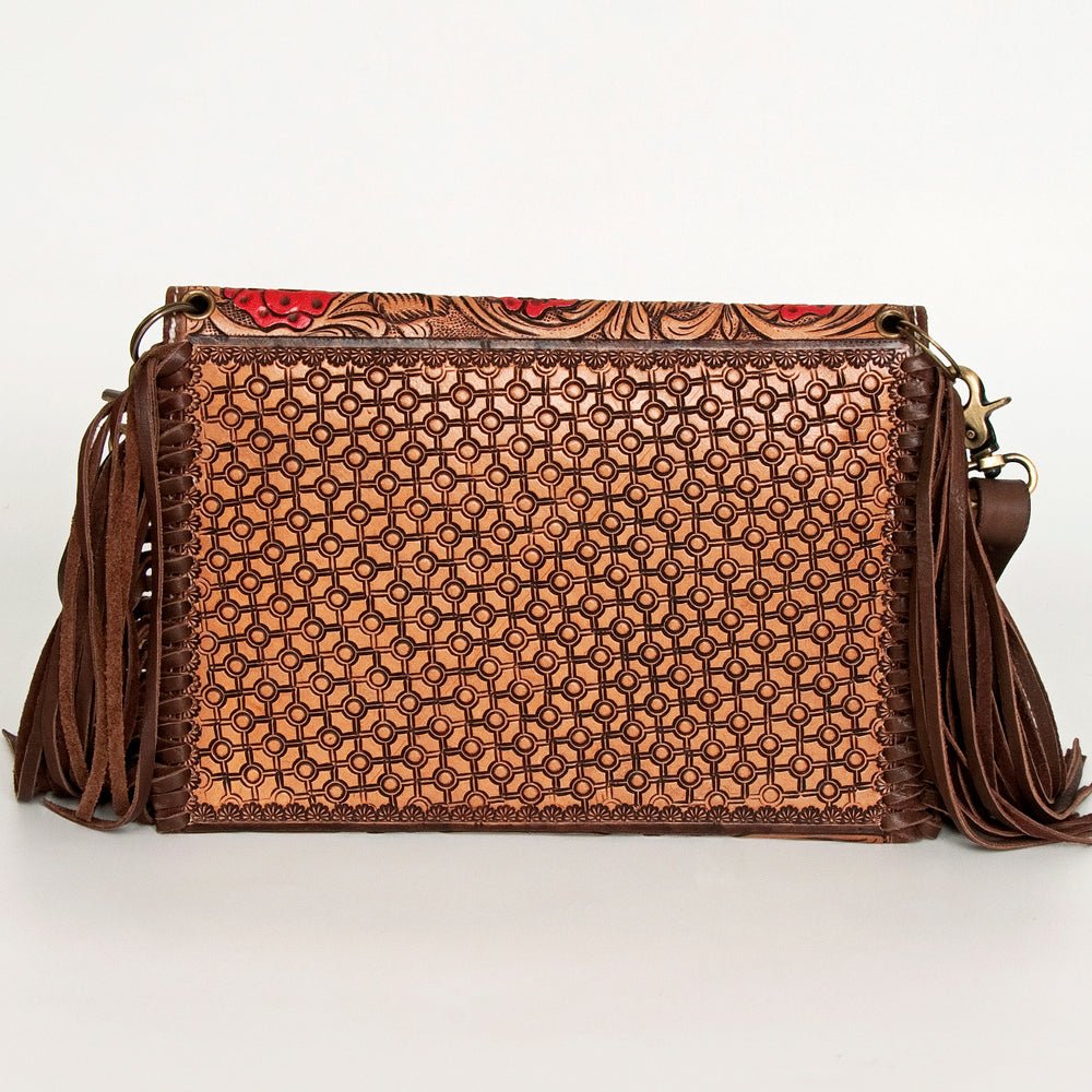 American Darling Crossbody Hand Tooled Genuine Leather