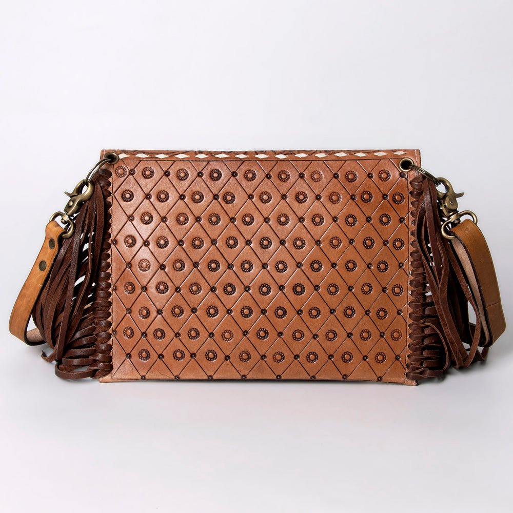 American Darling Crossbody Hand Tooled Genuine Leather