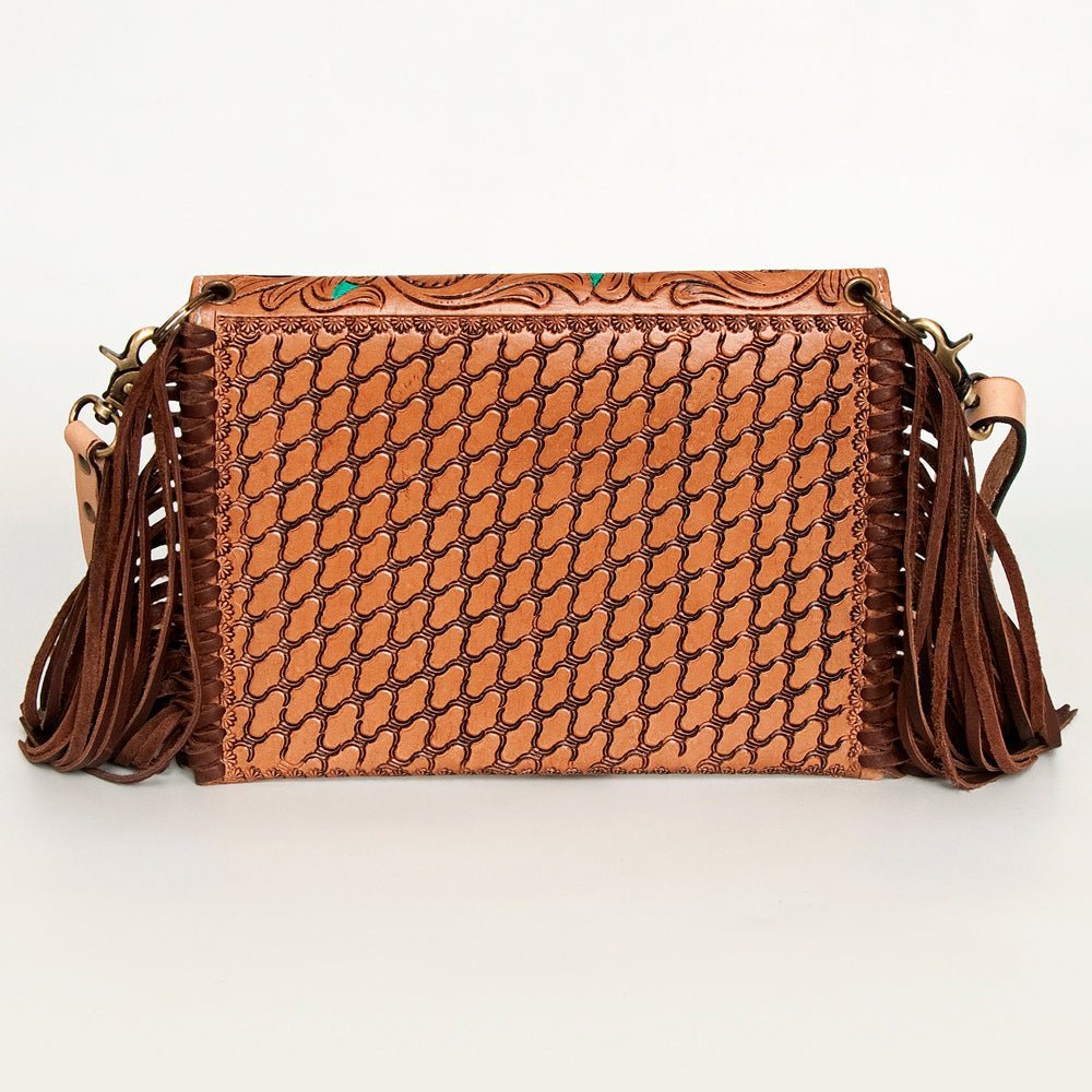 American Darling Crossbody Hand Tooled Genuine Leather