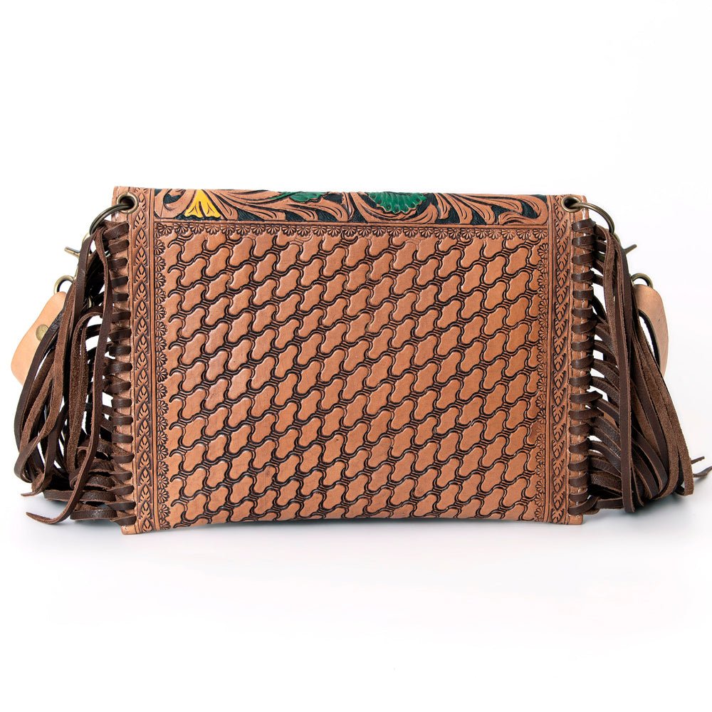 American Darling Crossbody Hand Tooled Genuine Leather