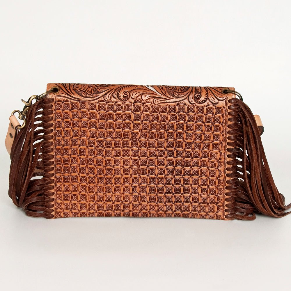 American Darling Crossbody Hand Tooled Genuine Leather