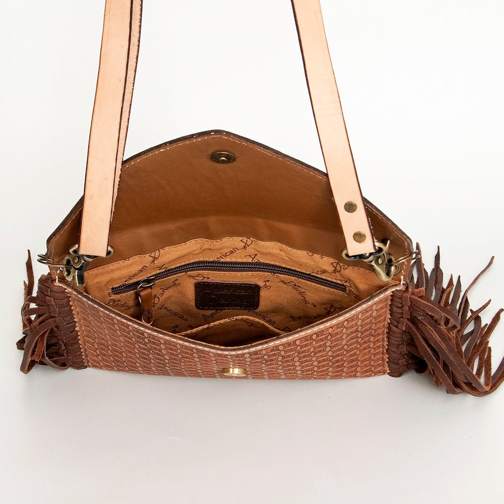 American Darling Crossbody Hand Tooled Genuine Leather