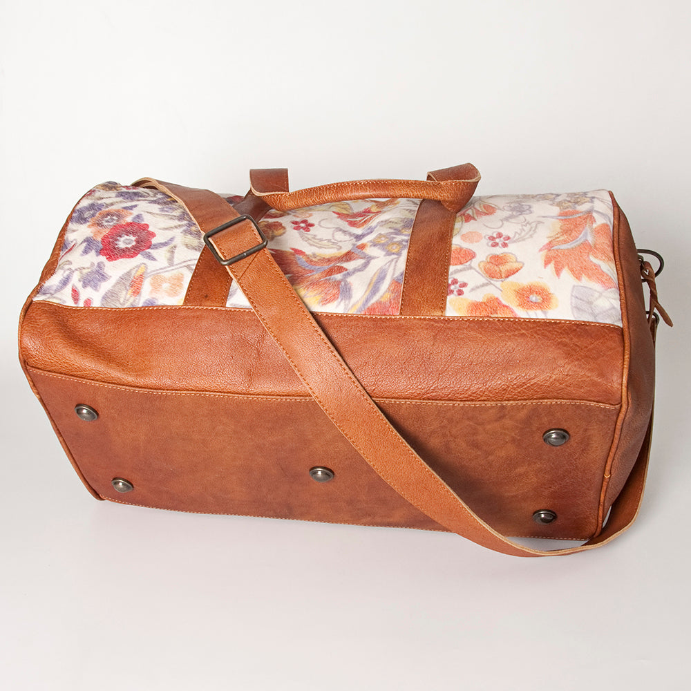 American Darling Women's Duffel Bag Western Hair On Genuine Leather Handbag and Ladies Purse