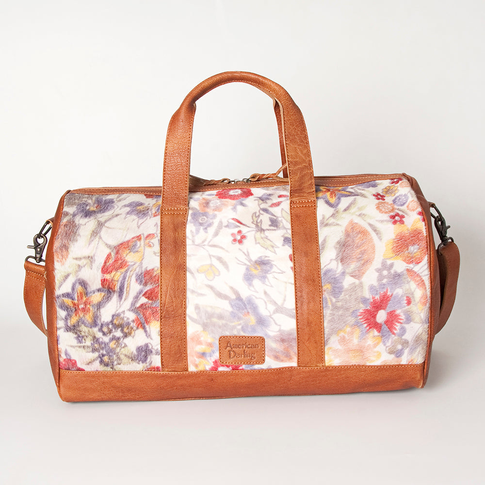 American Darling Women's Duffel Bag Western Hair On Genuine Leather Handbag and Ladies Purse